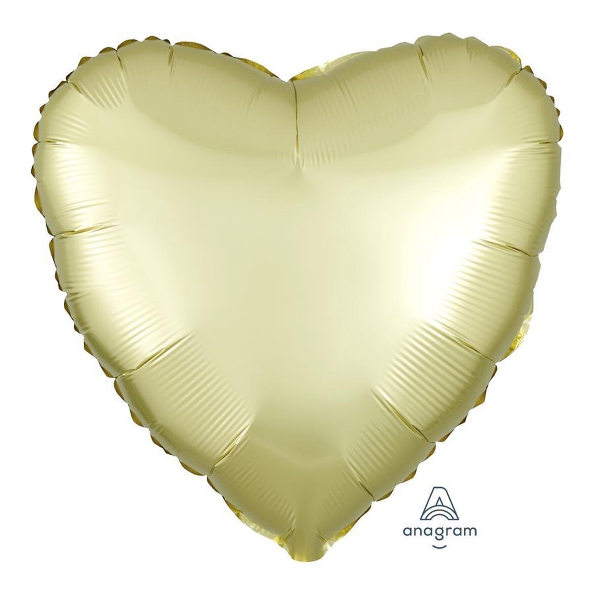 Pastel Yellow Heart Shape Foil Balloon, 18 Inches