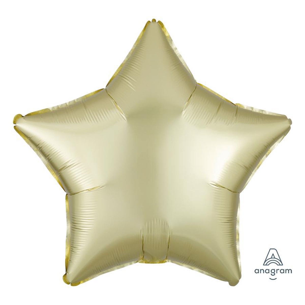 Pastel Yellow Star Shape Foil Balloon, 18 Inches