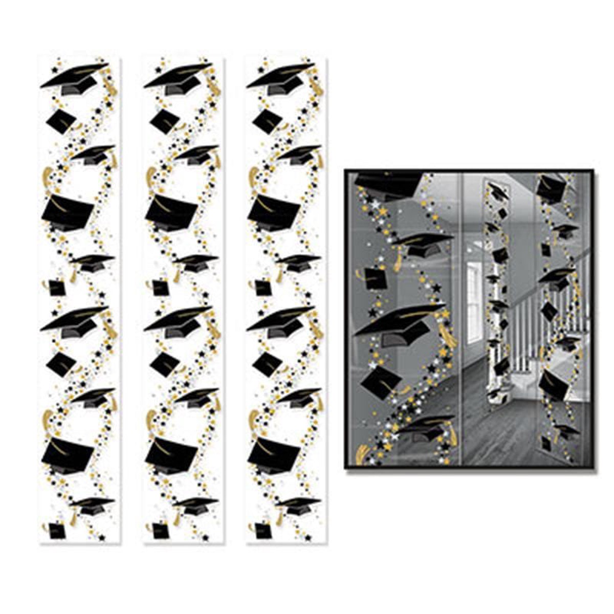 Grad Caps Panels 6ft. 3/pkg