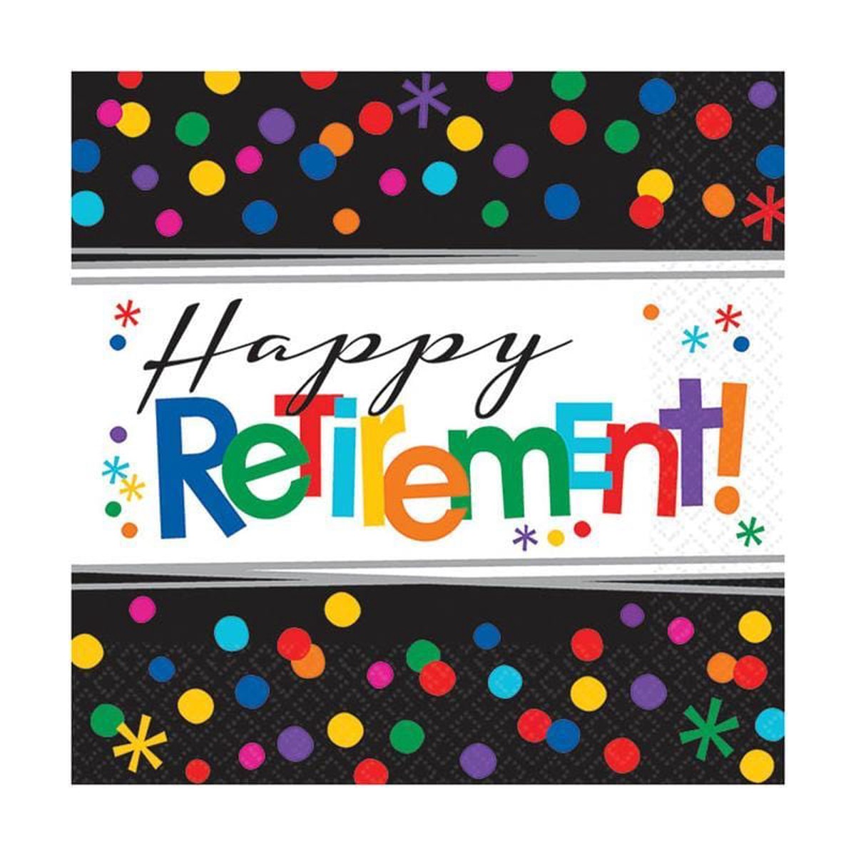 Officially Retired - Beverage Napkins 16/pkg.