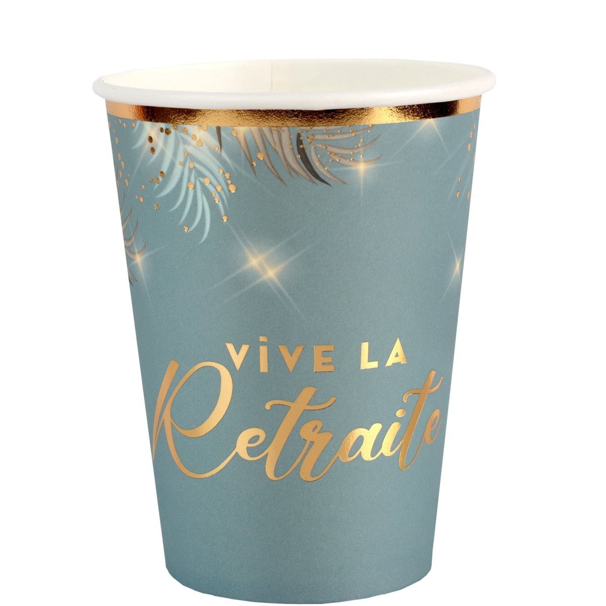 'Retraite Dore Cladon' Paper Cups, 6 Count