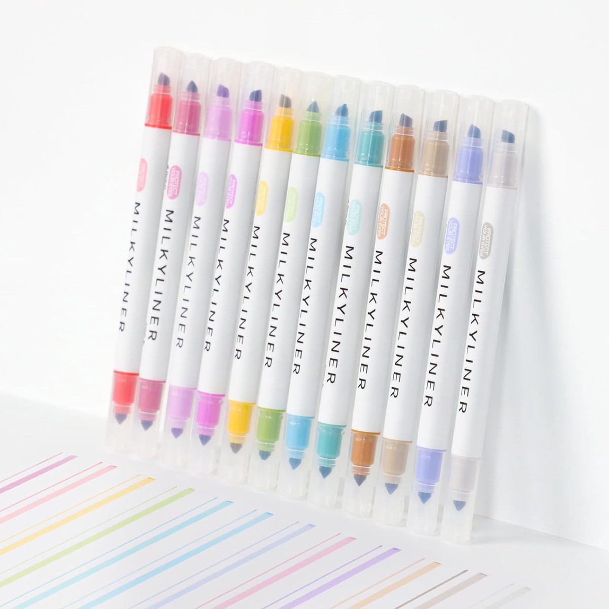 Pastel Highlighters, 12 Assorted Retro Colors, Dual Tip No Bleed Bible Highlighters, Quick Dry Highlighter Book Markers for Journaling, Bible Study, Adults Coloring, Office School Supplies